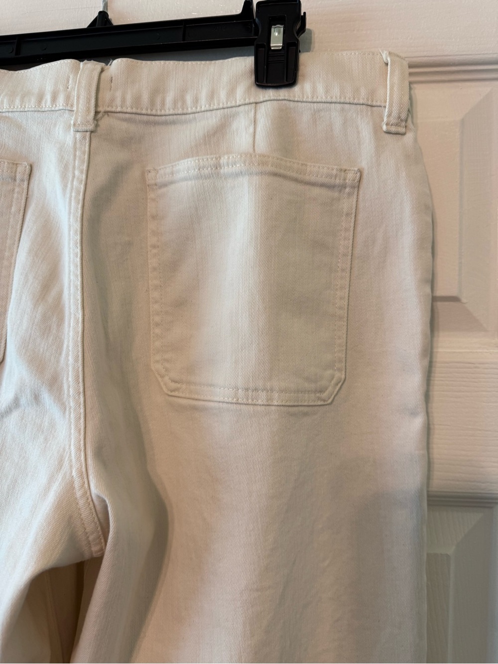 J. Crew Cream Camp Pocket Wide Leg Jean - Picture 5 of 6